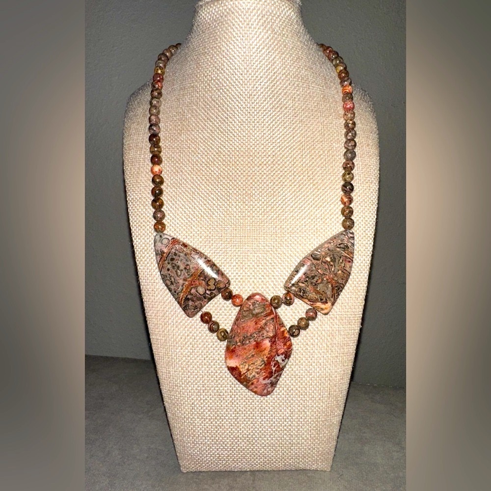 Multi-Color Volcanic Quartzite Necklace by Jay King